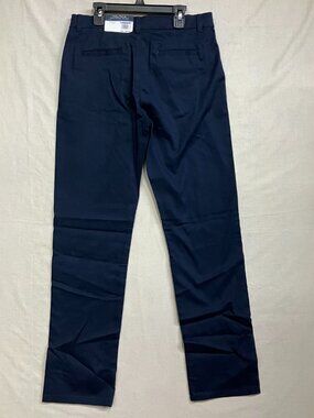 Nautica Boys Uniform Pants Size 18 Regular Navy Adjustable Waist Stretch